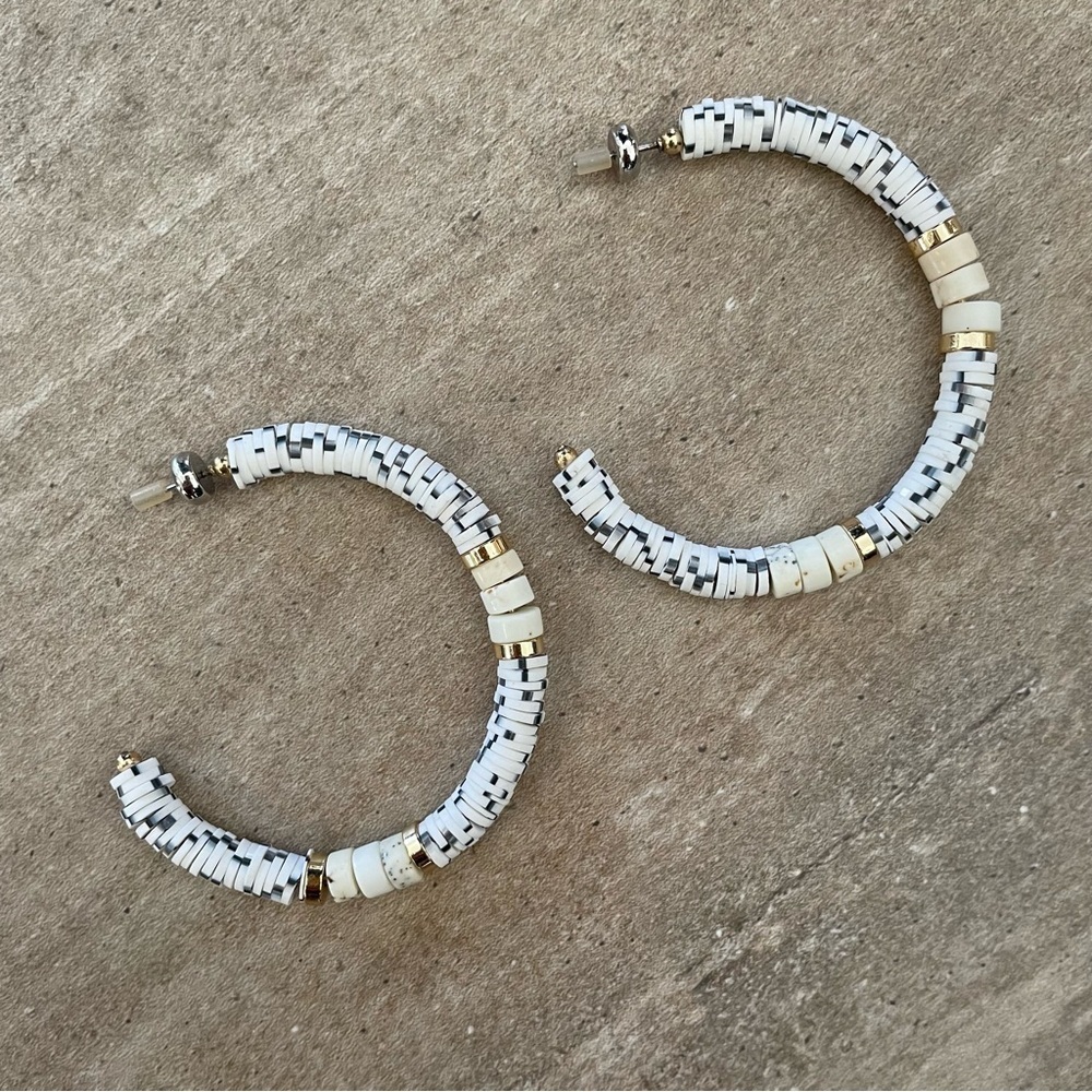 EVEREVE Bead Hoop Earrings